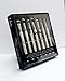 Nanshy 7-Piece Eyeshadow Brush Set - Professional Makeup Brush Set for Eyes, Brows & Lips - Eye Shadow Brushes Set for Powder & Cream Eye Makeup Blending & Application - Vegan & Cruelty-Free - White