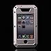 iPhone 4 Case,Lisana [Waterproof] [Exact-Fit] iPhone 4/4S Case **NEW** [Metal Series] [Scratch Proof] Extreme Shockproof Dust/Dirt Proof Aluminum Metal Military Heavy Duty Protection Cover Case for Apple iPhone 4 4S **Lifetime Warranty**-Silver