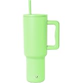 Simple Modern 40 oz Trek Tumbler with Handle and Straw Lid | Cup Holder Friendly Insulated Stainless Steel Travel Mug | Baja