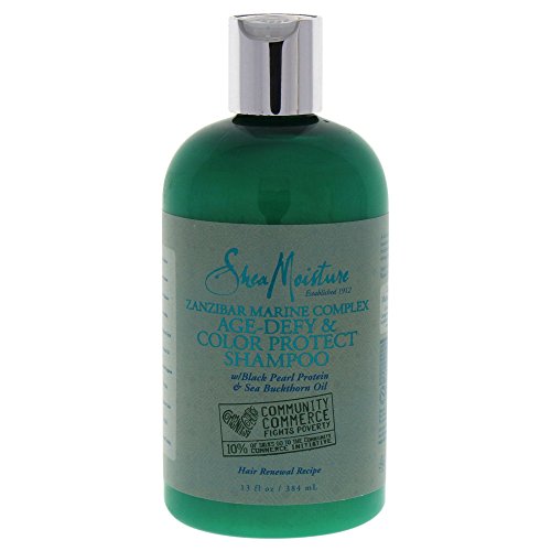 Shea Moisture Zanzibar Marine Complex Age-Defy & Color Protect Shampoo for Unisex, 13 Ounce