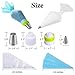 Zaxedo SYNCHKG121507 Russian Piping Tips Russian Nozzles for Cake Cupcake Icing Decorating Piping Tips 27-Pcs Russian Tips Set Cake Frosting Tips Kit (12 Russian Piping Tips Leaf Tip 2 Couplers Pastry Bags) Storage Box
