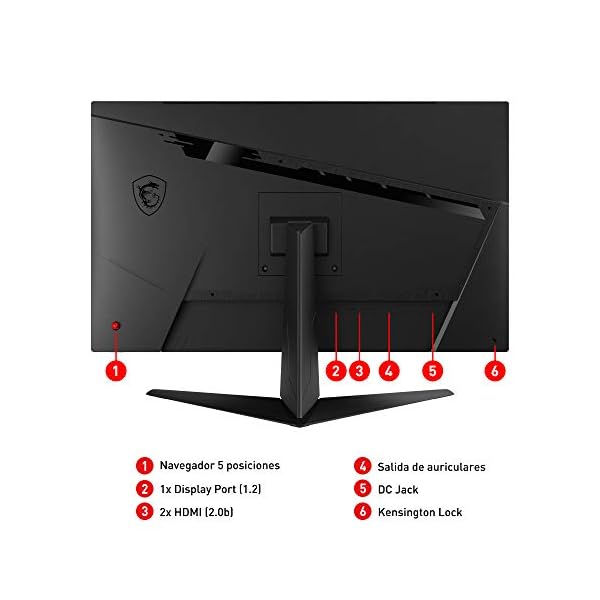 MSI-Optix-G273QF-Esports-Gaming-IPS-Monitor-27-inch-169-WQHD-2560x1440-Rapid-IPS-165Hz-1ms-GTG-Response-Time-G-SYNC-Compatible-Less-Blue-Light-VESA-Mounting-Display-Port-HDMI-Black MSI Optix G273QF Esports Gaming IPS Monitor - 27 inch, 16:9 WQHD (2560x1440), Rapid IPS, 165Hz, 1ms GTG Response Time, G…
