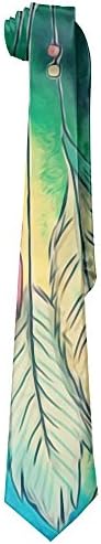 Men's Classic Multicolored Funny Cartoon Animal Feathers Neck Ties Soft And Silky Ties