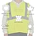 SHORFUNE High Visibility Safety Vest with 2 Pockets and Reflective Strips, Loop and Hook, Yellow, ANSI/ISEA Standards, S-M