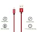 Mscrosmi 2Pack 10FT Extra Long Nylon Braided Lightning to USB Sync Charge Cable Cord Charger with Aluminum Connector for iPhone 6s/6s Plus/6/6Plus/5s/5c/5, iPad/iPod Models (red+black)