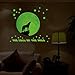 LUNIWEI Luminous Wall Sticker Animal PVC Glow in The Dark Room Decal (Wolf)