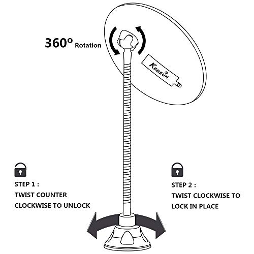 3 KEDSUM+Flexible+Gooseneck+Magnifying+Bathroom