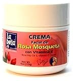 La Bella Rosa Mosqueta Rose Hip Oil with Vitamin-E Cream 4 oz