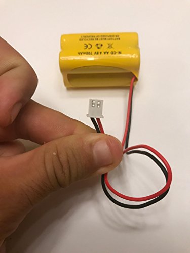 4.8v 700MAH Battery for Exit Sign Emergency Light BL93NC487 BL93NC484 BL93NC485 4.8v 500mah 4.8v 800mah NiCd NiCad Battery Ni Cd White Connector (5 Pack)