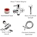 Handheld Bidet & Diaper Sprayer- Muslim Shower Shattaf with leakproof valve- Toilet Accessories for cloth diapers, feminine hygiene, self cleaning- Solid brass head, stainless steel hose- Easy install