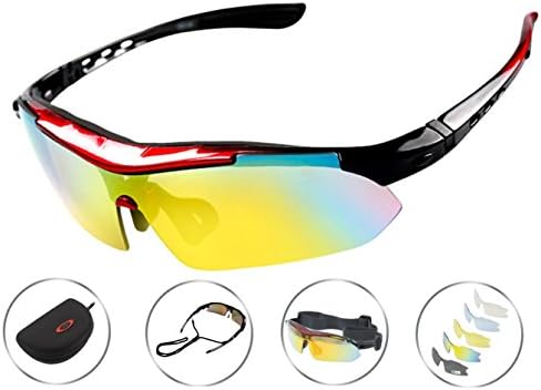 TooBike Polarized UV Protection Sports Sunglasses,5 Lens,Cycling Hiking Outdoor