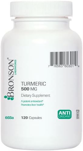 Bronson Turmeric (Curcumin) 500 mg, 120 Capsules