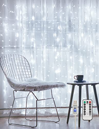 Suddus White Curtain Lights