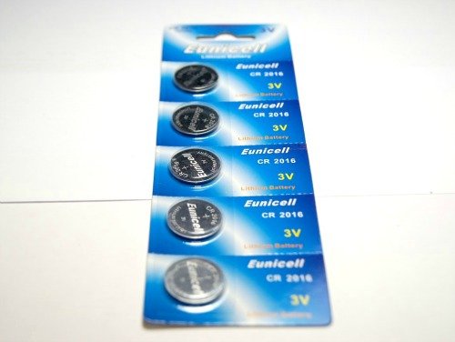 5 x CR2016 3 V Lithium Button Battery Eunicell