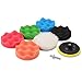 Drill Buffer, Mothers Mag and Aluminum Polish, Car polishing Wax Buffing Polishing Pad Kits-7PCS 4 inch Sponge and Woolen Polishing Pads