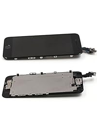 Pantalla táctil LCD Ibaye. Lente de vidrio digitalizador con montaje de cámara y botón de inicio. Repuestos de reparación para iPhone 6 (4,7) pulgadas con herramientas, Negro