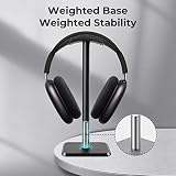 Alyvisun Headphone Stand Weighted Base Taller Height Headset Desk Hook Holder view 2