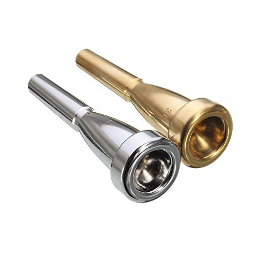SunTrade Copper Alloy Trumpet Mouthpieces for For Yamaha or Bach, Conn and King Trumpet (5C, Silver 1)
