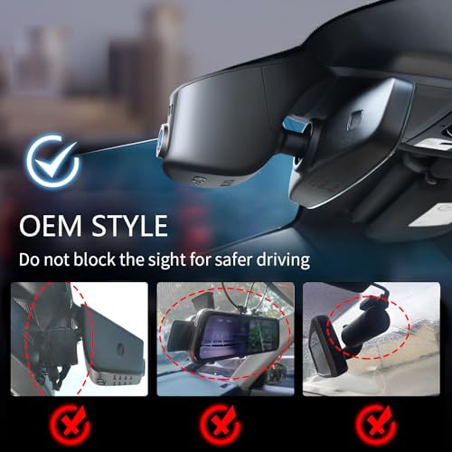 4K Dashcam Car, UHD 2160P Appearance OEM Camera, for Porsche Cayenne(E3) 2019-2026, Macan Electric 2024-2026, 911(992) 2020-2024, Panamera(971) 2017-2026, Taycan 2020-2020 6(Model A), 64GB Card