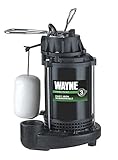 WAYNE CDU800 1/2 HP Submersible Cast Iron and Steel Sump Pump With Integrated Vertical Float Switch