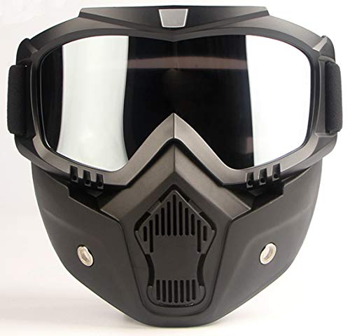 CHAMER Motorcycle Glasses Motocross Goggles Helmet Mask Fog-Proof Windproof UV400 Protection Vintage Harley Motorbike Riding Sunglasses for Kid&Adult CS Paintball
