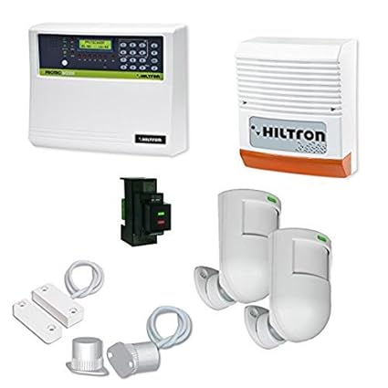 hiltron Kit central de alarma protec4 GSM 3 zonas + 1 H24 Antirrobo ...