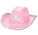 Child Pink Blinking Tiara Cowboy Hat (1 Hat)