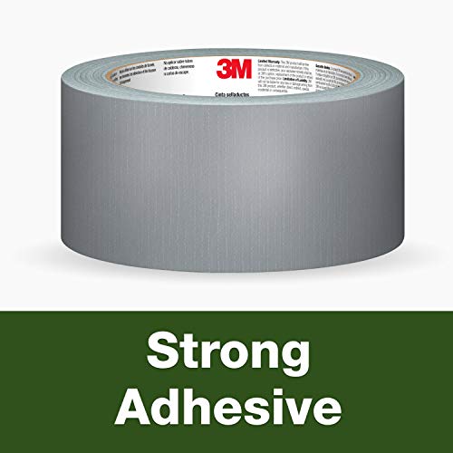 3M Basic Duct Tape, Silver Duct Tape for Bundle, Patch, Protect and