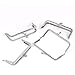 HOUSWEETY Metal Frame Kiss Clasp Lock Arch For Purse Bag Silver Tone 2pc Approx:12.8cm x 6.5cm(5