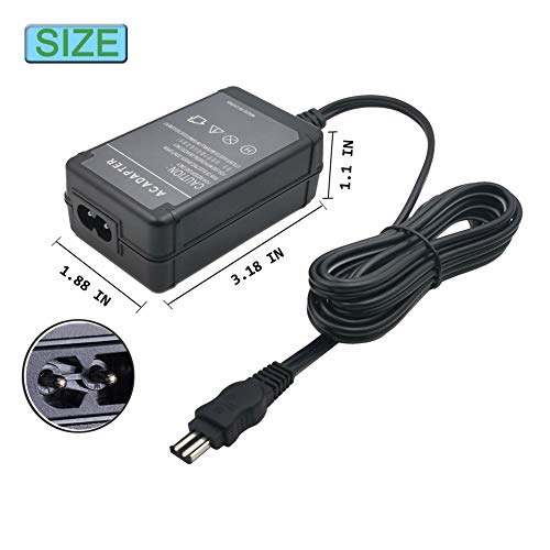 TKDY ACL200 AC Adapter for Sony Handycam Camcorders Charger DCRSX40