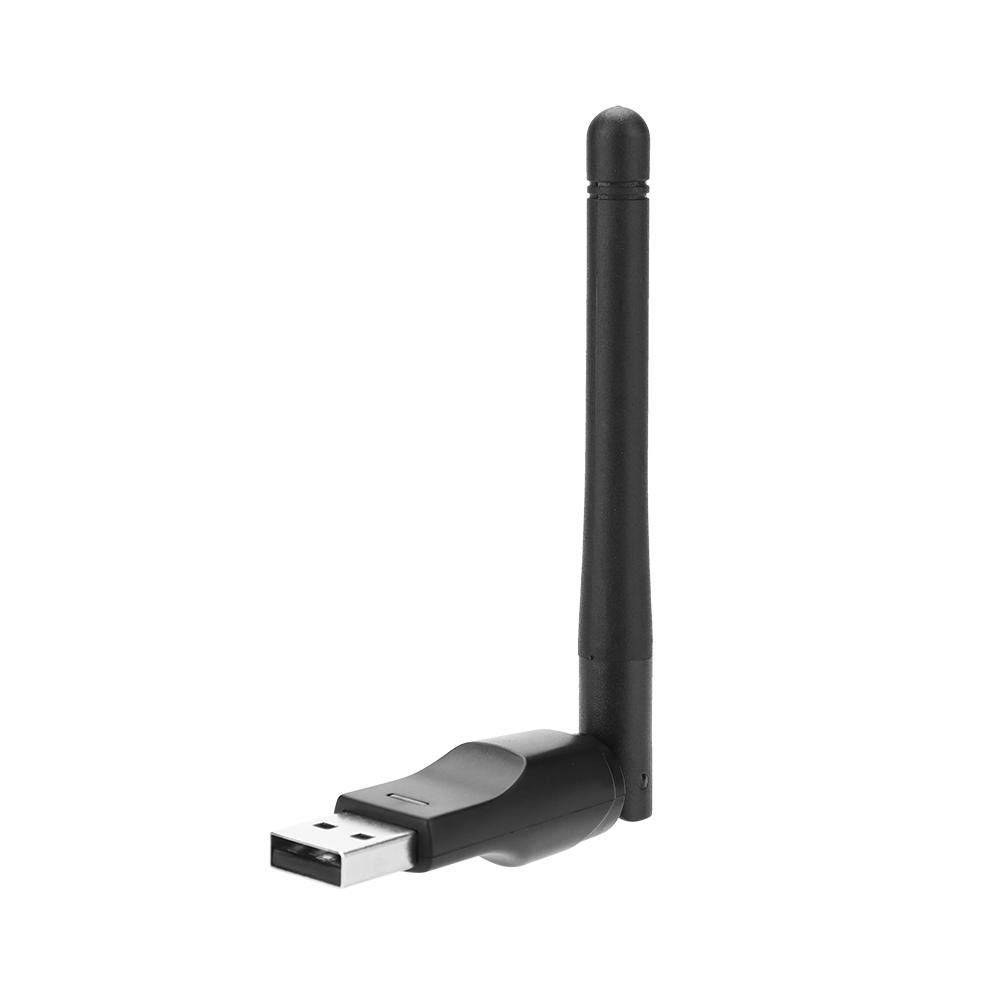 Wireless USB WiFi Adapter, 2.4G 150Mbps USB WiFi Wireless Network Card with 2dBi SMA Antenna Support 64/128/152-digit WEP Encryption