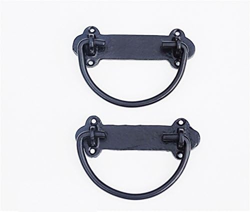 Amazing 22 Chest/Trunk Lifter Handle/Pull, Cast Iron, Black Powder Coat Finish, Handmade, Set of 2