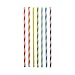 175 Count Striped Paper Straws for Cake Pop Sticks, Party, Events and Crafts 7 3/4” in Assorted Rainbow Colors of Special Curation (Striped)