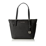 Michael Kors Women's Jet Set Large Top-Zip Saffiano Leather Tote Bag
