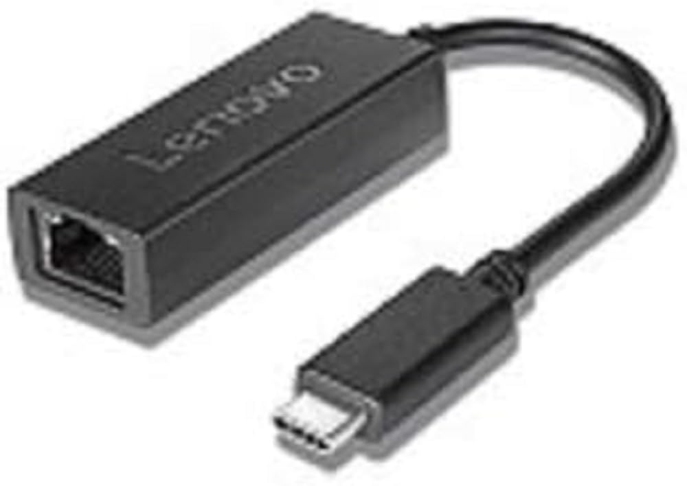 Lenovo GX90M41965 USB-C RJ-45 Black Cable Adapter (USB-C, RJ-45, Male connector/Female connector, Black)
