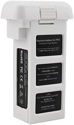 Royelerstore Intelligent DJI-P3-Battery Battery for Phantom 3 Drones (White)