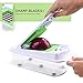 Vegetable Chopper Mandoline Slicer Cutter Chopper and Grater 8 in 1 Vegetable Slicer Cheese Grater Potato Onion Chopper with Container (Green)