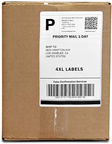 PAPRMA Dymo 1744907 Compatible Shipping Labels - 4" x 6" Thermal Postage Labels for 4XL, Ultra Strong Permanent Adhesive, Waterproof, Grease Resistant,Perforated(2 Rolls - 220 Labels Per Roll) - Thumbnail 5