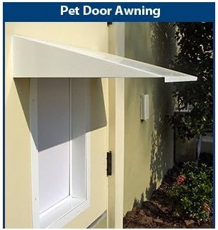 PlexiDor Performance Pet Doors Universal Pet Door Awning, White by PlexiDor Performance Pet Doors