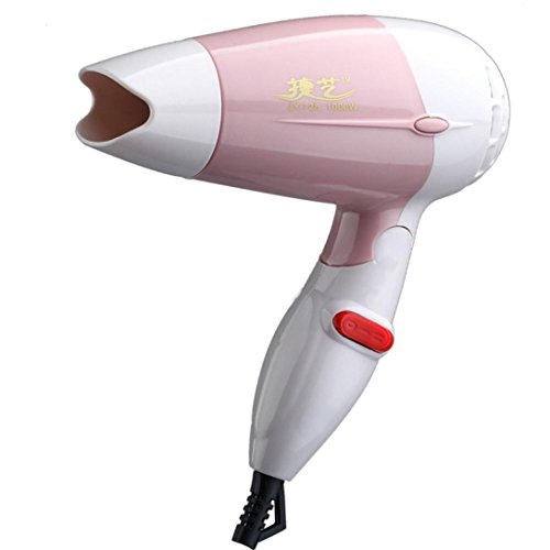 AutumnFallÂ® Portable Travel Hot Mini Hair Blow Dryer 600W Hair Dryer Compact Blower Foldable (pink)
