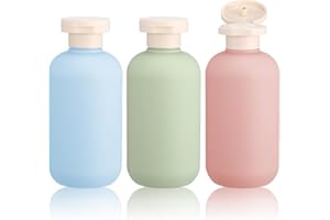200ml Refillable Travel Bottles, 3Pcs Refillable Shampoo and Conditioner Bottles with Flip Cap, Refillable Shampoo Conditione