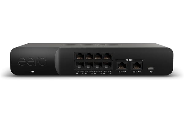 Amazon eero PoE Gateway - 10-port eero router and PoE switch (Two 10 GbE ports, eight 2.5 GbE PoE ports)