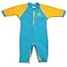 Nozone Fiji Sun Protective Baby Boy Swimsuit in Aqua/Buttercup, 6-12 Months