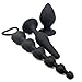 3 Piece Anal Toys Set by Trikiss Premium Silicone Butt Plug Kit Sex Toy for Experienced Users and Beginners