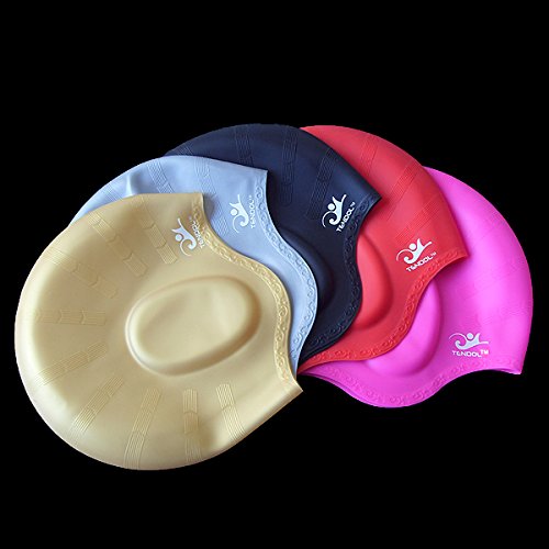 Tendol™ Silicone Swimming Caps with Ear Pockets, for Men, Women