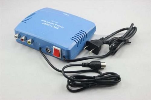 image for UTP AC 220V EU Plug AV to RF Modulator TV Switch Audio Video RCA Ant I