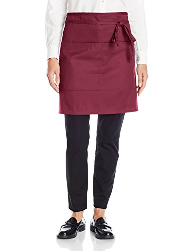 Uncommon Threads Unisex  Half Waist Apron, Burgundy, One Size