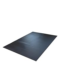 revtime extragrande esterilla de ejercicios 5 x 7 pies (60"x 84") de grosor alfombrilla para casa Cardio y entrenamientos de Yoga, gimnasio, Negro