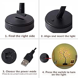 Cherry Blossom Christmas Bonsai Tree Light-20