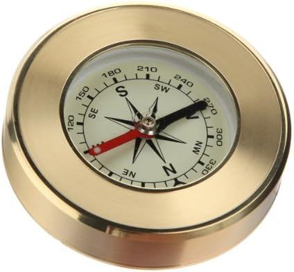Portable Hand-held Precise Compass Navigation Gold.